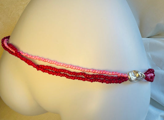 baya, chaine de taille en perles
